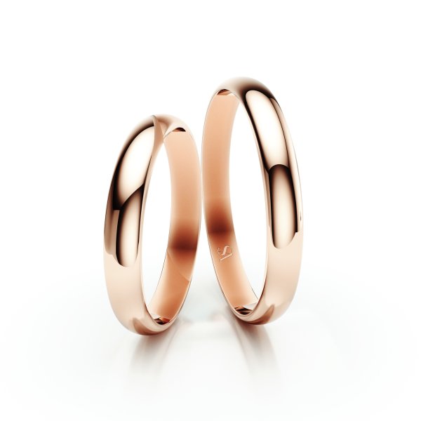 Snubní prsteny VS004 – růžové zlato