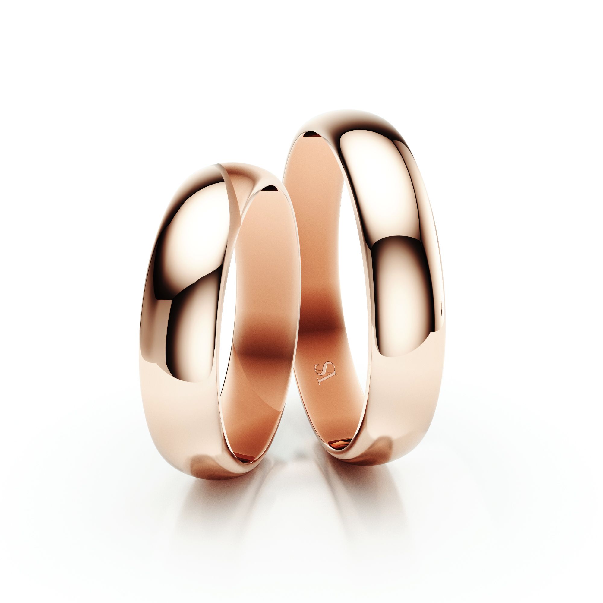 Snubní prsteny VS005 – růžové zlato