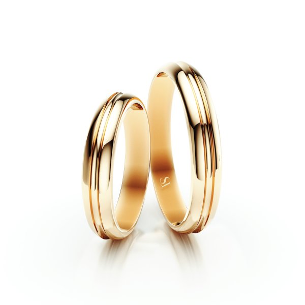Snubní prsten VS014 – žluté zlato