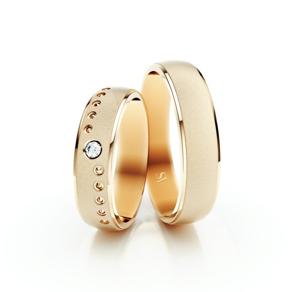 Snubní prsteny VS015 – žluté zlato