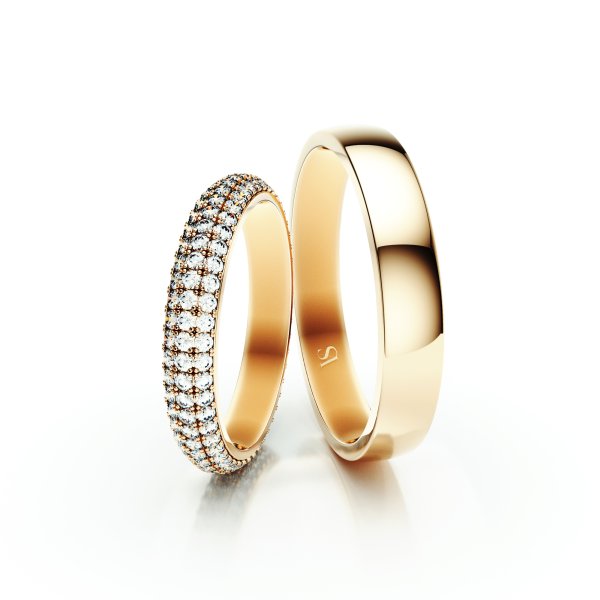 Snubní prsteny VS016 – žluté zlato