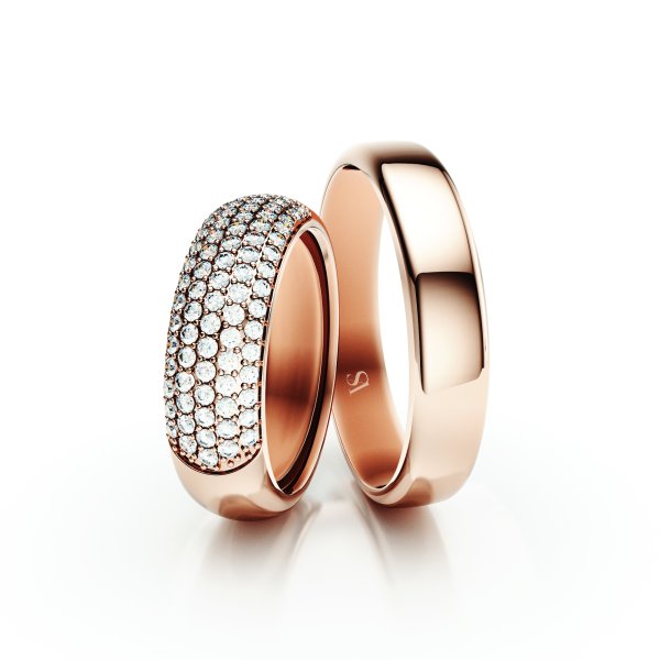 Snubní prsteny VS017 – růžové zlato