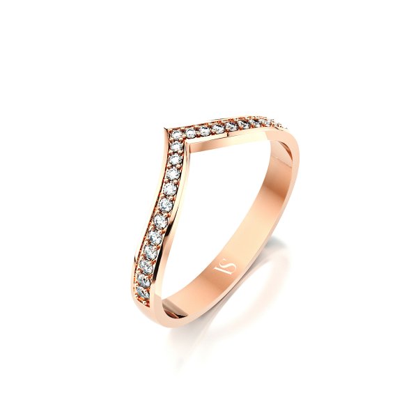 Zásnubní prsten VS011 – růžové zlato