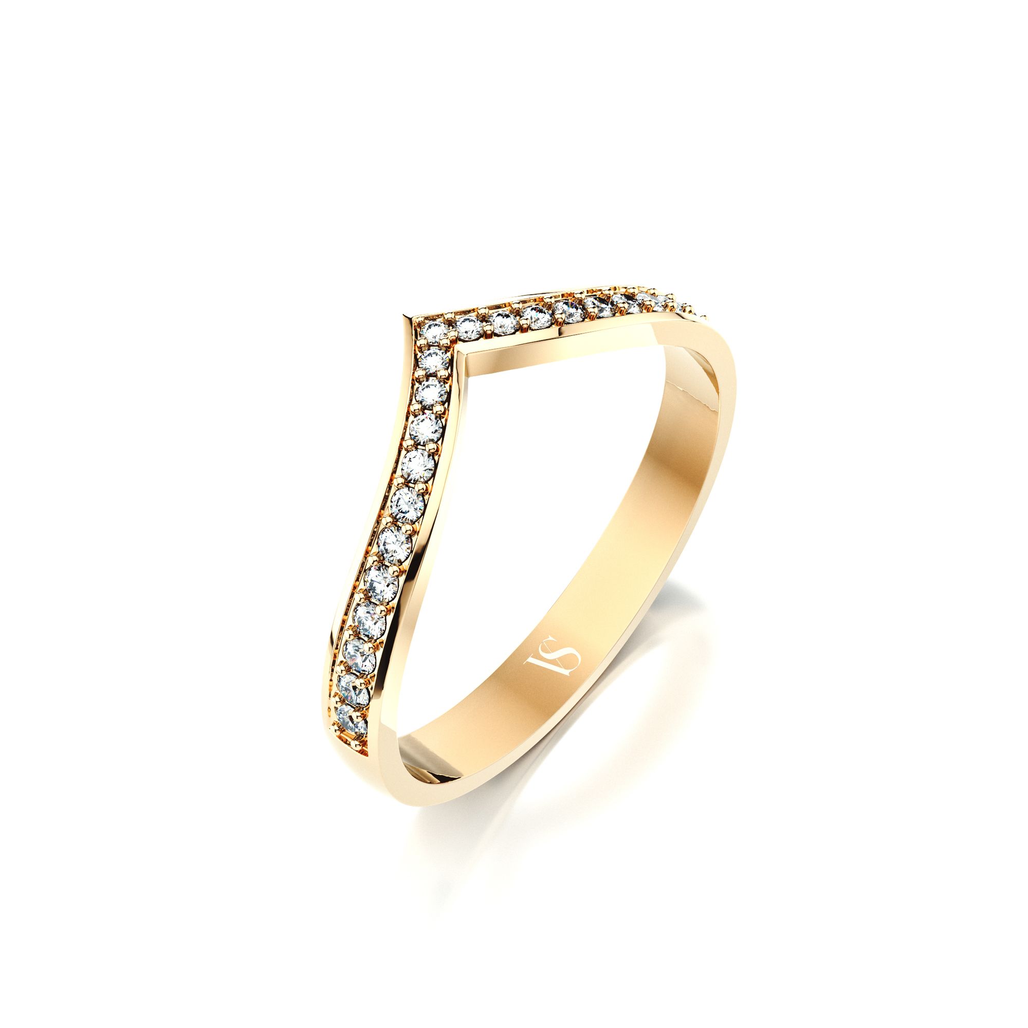 Zásnubní prsten VS011 – žluté zlato