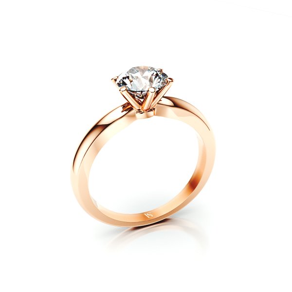 Zásnubní prsten VS013 – růžové zlato