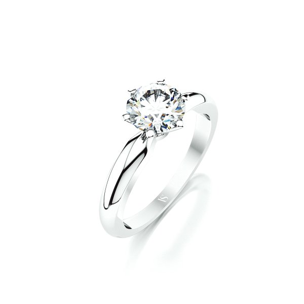 Zásnubní prsten VS013 – bílé zlato