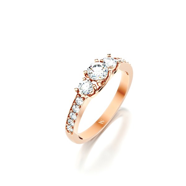 Zásnubní prsten VS031 – růžové zlato