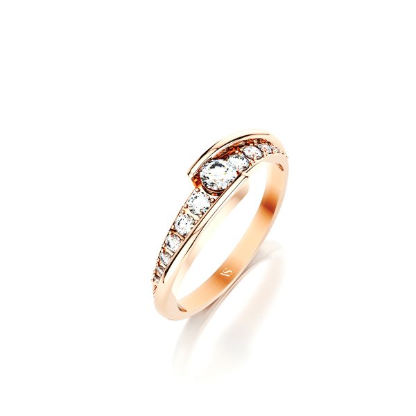 Zásnubní prsten VS064 – růžové zlato