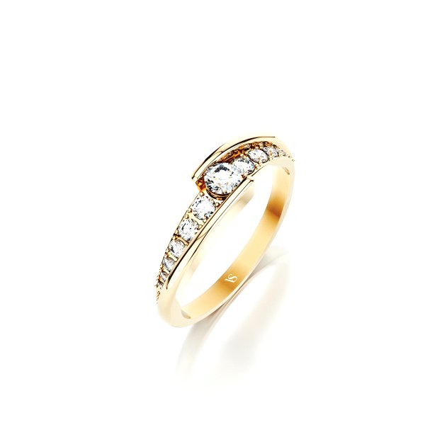 Zásnubní prsten VS064 – žluté zlato