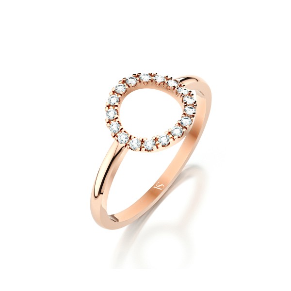 Zásnubní prsten VS075 – růžové zlato