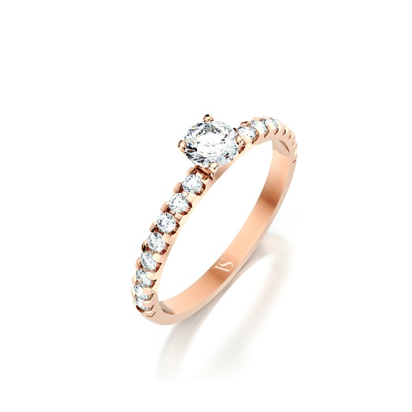 Zásnubní prsten VS081 – růžové zlato