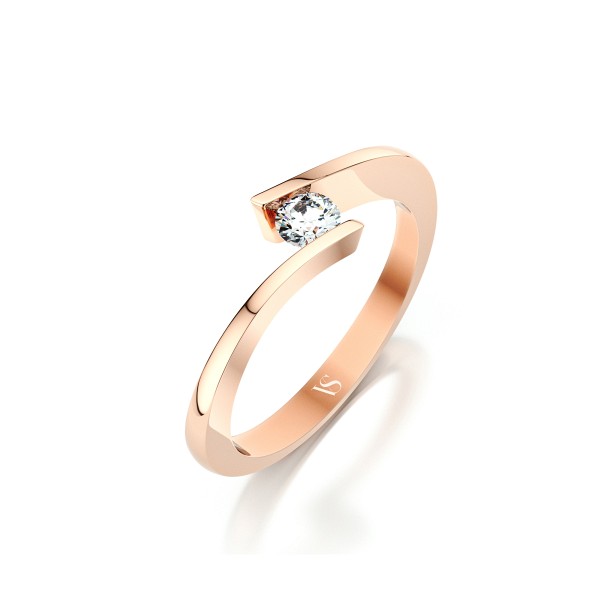 Zásnubní prsten VS084 – růžové zlato