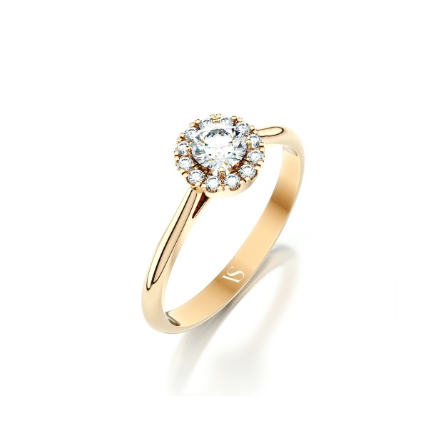 Zásnubní prsten VS085 – žluté zlato