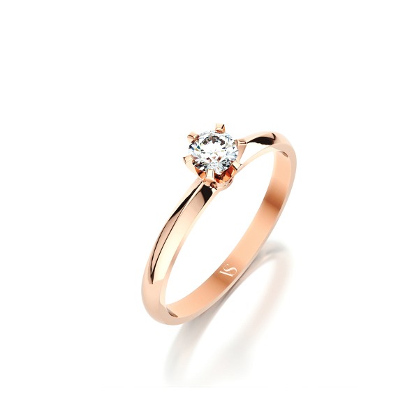 Zásnubní prsten VS087 – růžové zlato
