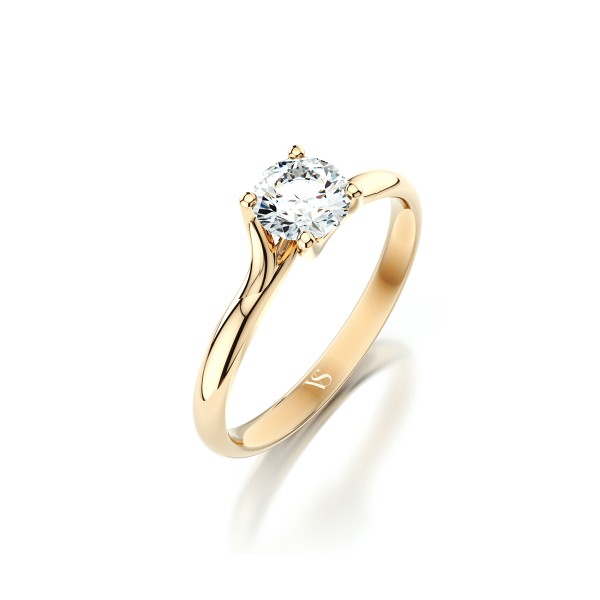 Zásnubní prsten VS088 – žluté zlato