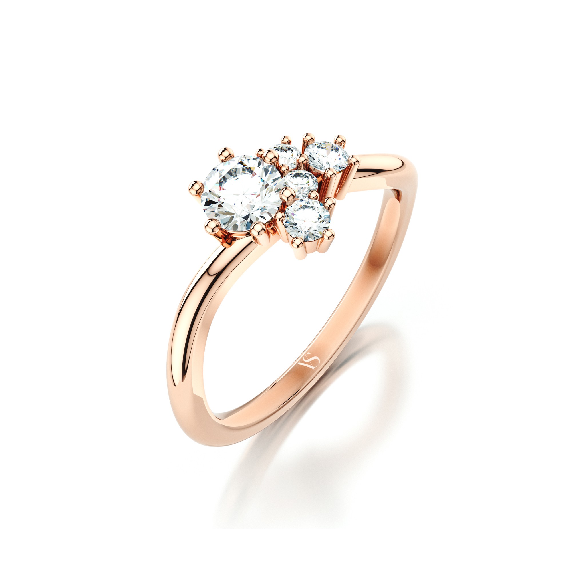 Zásnubní prsten VS091 – růžové zlato