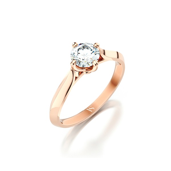 Zásnubní prsten VS095 – růžové zlato