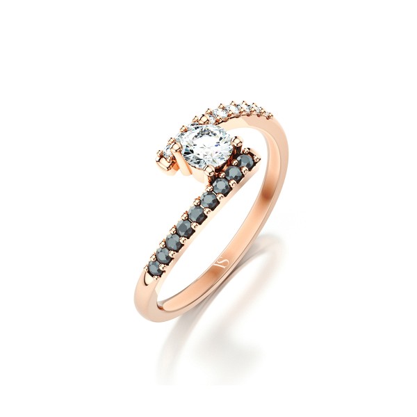 Zásnubní prsten VS098 – růžové zlato
